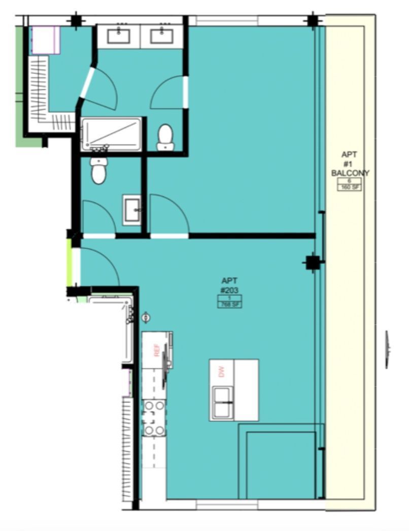 The Wells Apartment - Unit 203 (NB) property image